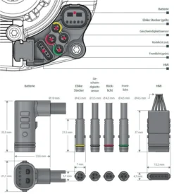 Brose Motor 250 Watt Drive-S Mag Ab 2019 Vertikal (neu) -Fahrräder Verkäufe Brose Motor Drive S MAG 2019 Anschluesse