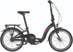 Pegasus Easystep 7 Alu Faltrad 7-Gang Nabenschaltung 20 Zoll Schwarz-rot