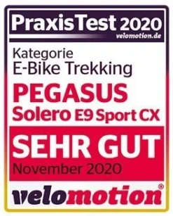 Pegasus Solero-E9 Sport CX 2021 -Fahrräder Verkäufe Pegasus Solero E9 Sport CX 2021 Test Velomotion