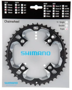 Shimano XT Ab 2011 4-Arm 10-fach 42 Zähne AE-Type Alu Schwarz-silber Y-1LW98030 ***