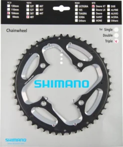 Shimano XT Ab 2012 4-Arm 10-fach 48 Zähne AL-Type Alu Schwarz Für Ketttenschutzring Y-1MP98060 ***