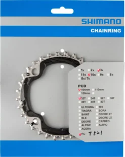 Shimano Deore Ab 2014 4-Arm 10-fach 32 Zähne AE-Type Stahl Schwarz Y-1NL98010