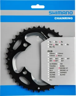 Shimano XT Ab 2014 4-Arm 10-fach 40 Zähne AN-Type Alu Schwarz Y-1NV98020